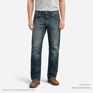 Levi’s Signature Relaxed Straight Jeans W36 L34 Tall Long Inseam